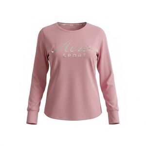 Aéropostale Sport Pink Performance Top Plus 1X Long Sleeve Stretch Crew Neck